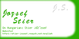 jozsef stier business card